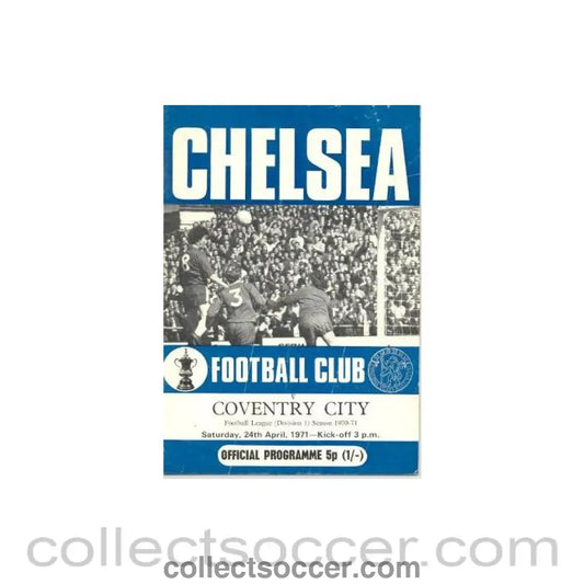 1971 - Chelsea v Coventry City official programme 24/04/1971