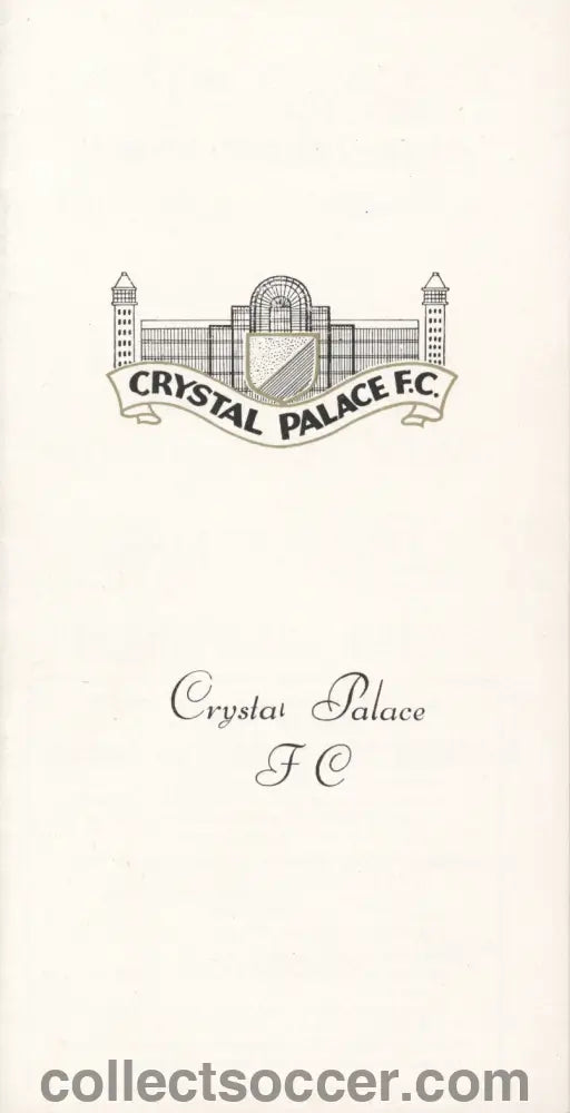 1971 Crystal Palace v Chelsea FA Cup 3rd Round Postponed Issue Official Programme 19/12/1970