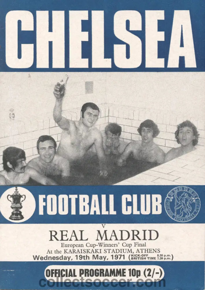 1971 Cup Winners Cup Final Programme- Chelsea Edition - Chelsea v Real Madrid
