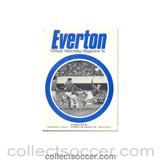 1971 - Everton vChelsea official programme 16/01/1971