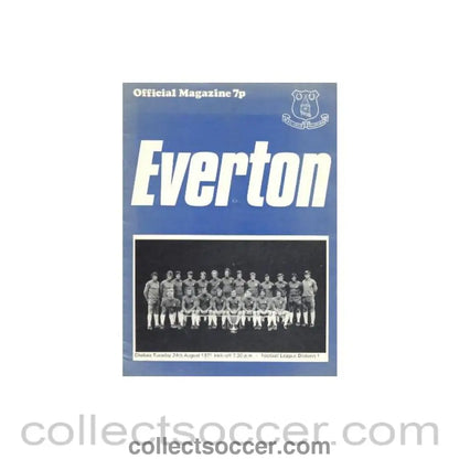 1971 - Everton vChelsea official programme 24/08/1971