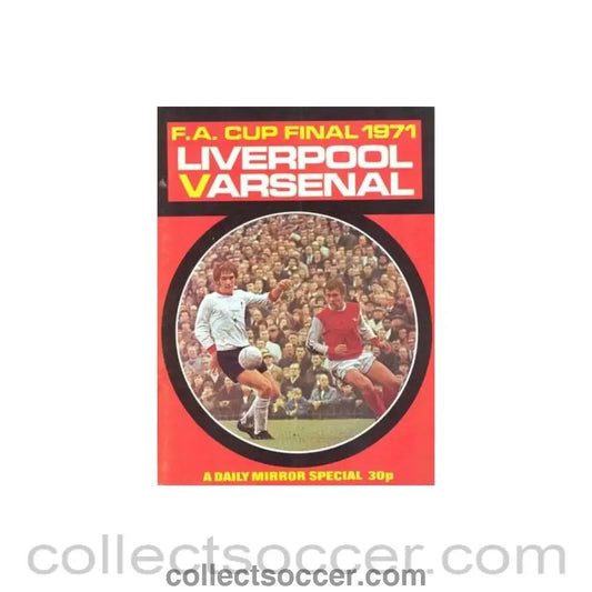 1971 FA Cup Final Daily Mirror brochure - Collect Soccer