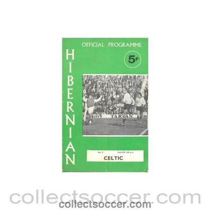 1971 - Hibernian v Celtic official programme 09/10/1971 - Collect Soccer