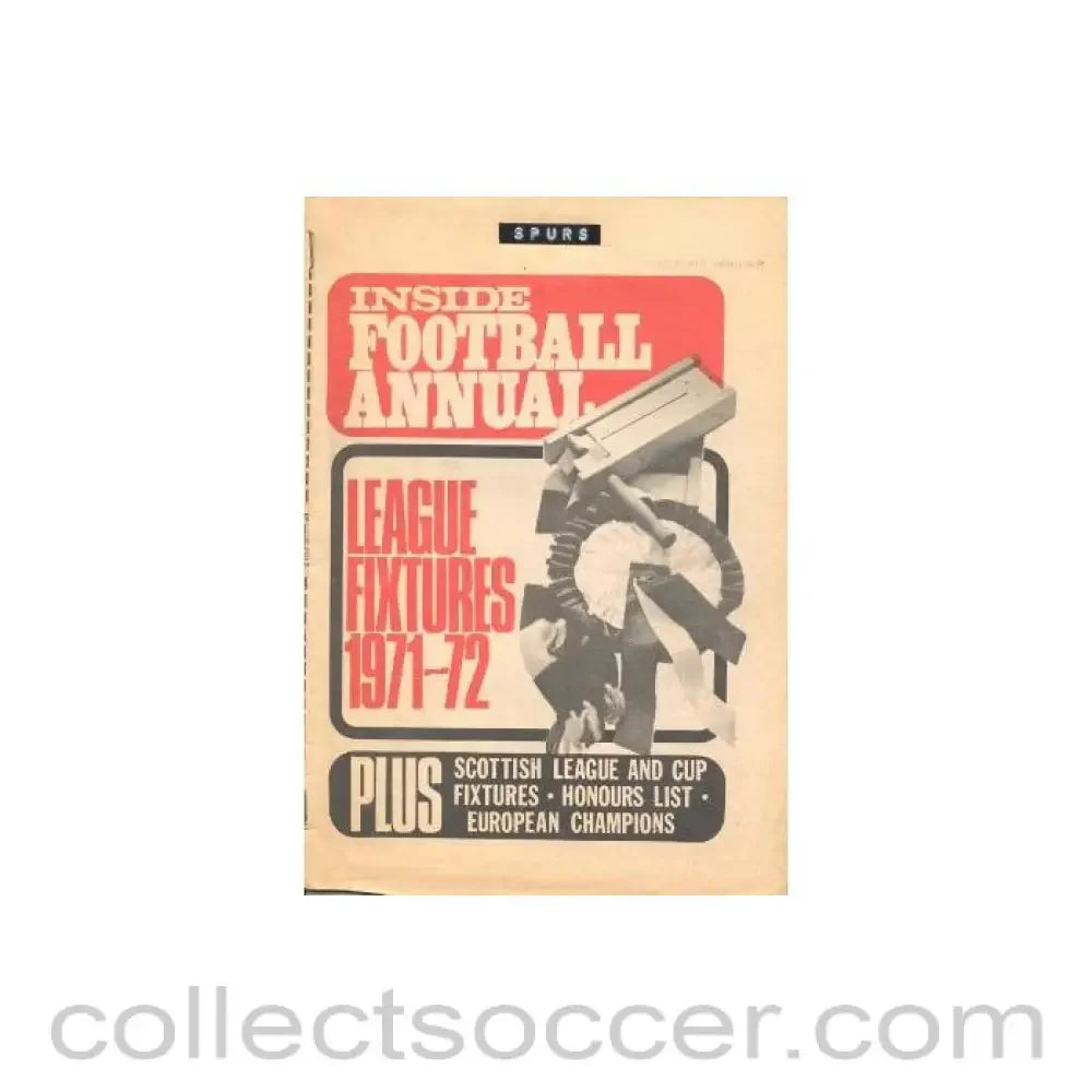 1971 - League Fixtures 1971-1972