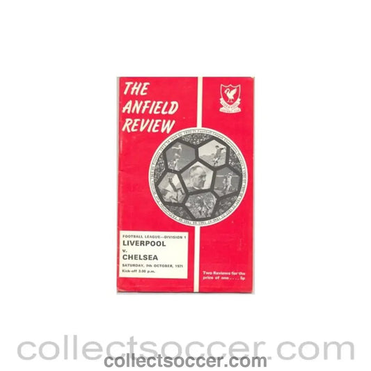 1971 - Liverpool v Chelsea official programme 09/10/1971 - Collect Soccer
