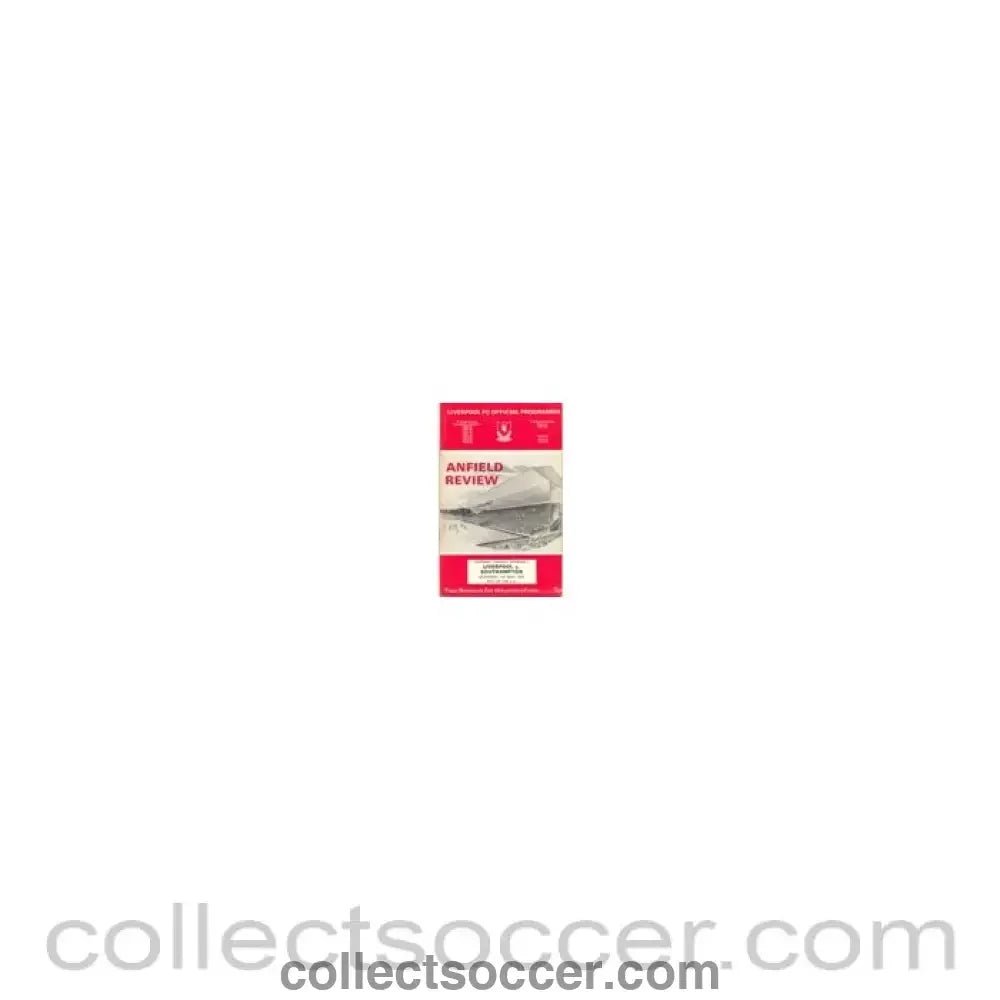 1971 - Liverpool v Southampton official programme 01/05/1971 - Collect Soccer
