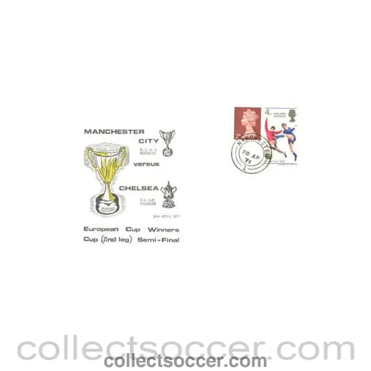 1971 - Manchester City v Chelsea European Cup Winners Cup 2nd Leg Semi-Final FDC 28/04/1971