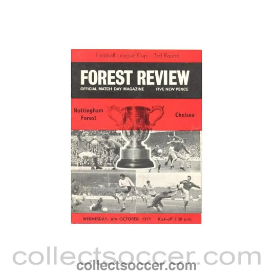 1971 - Nottingham Forest vChelsea official programme 06/10/1971