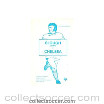 1971 - Slough vChelsea official programme 24/05/1971 - Collect Soccer