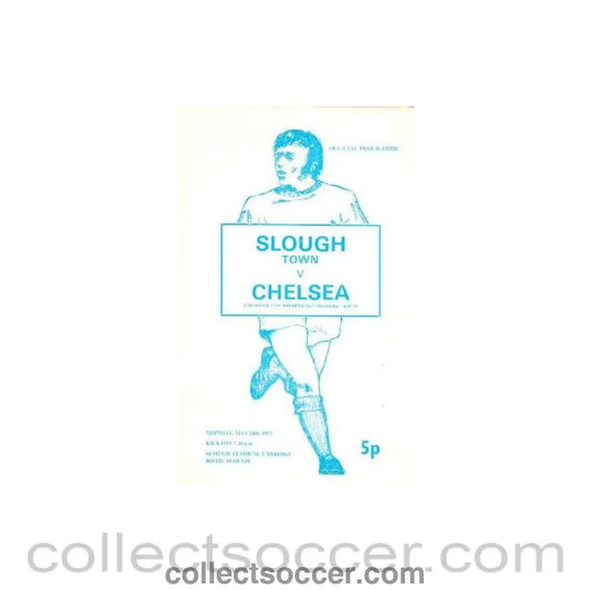 1971 - Slough vChelsea official programme 24/05/1971 - Collect Soccer
