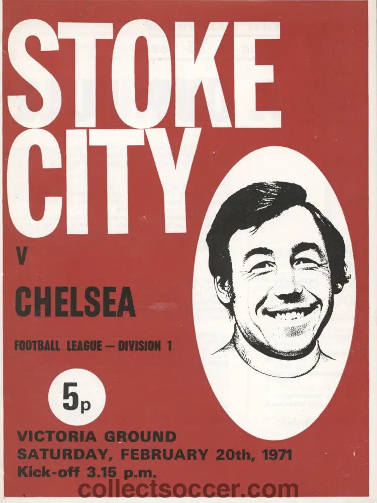 1971 Stoke City v Chelsea official programme 20/02/1971 - Collect Soccer