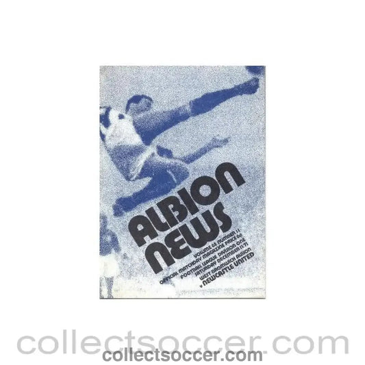 1971 - West Bromwich Albion v Newcastle United official programme 11/12/1971 Football League - Collect Soccer