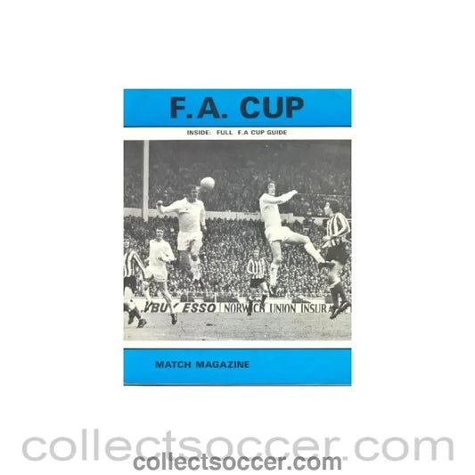 1972 - 1973 FA Cup Match Magazine and Full FA Cup Guide - Collect Soccer