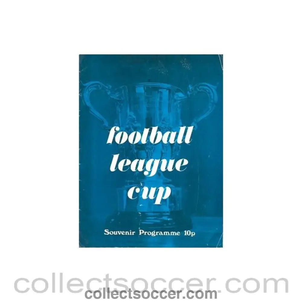 1972 - 1973 Football League Cup Souvenir Programme 1972 - 1973 - Collect Soccer