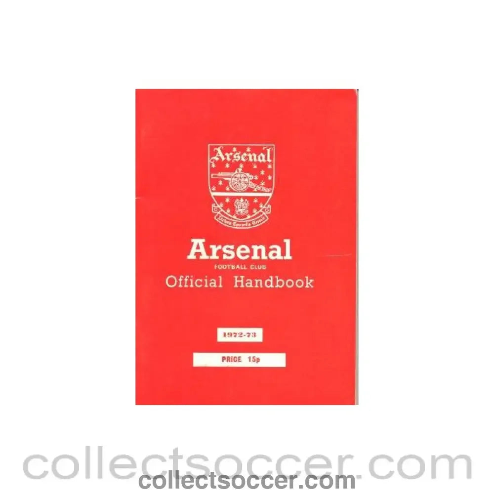 1972 - Arsenal official handbook 1972-1973