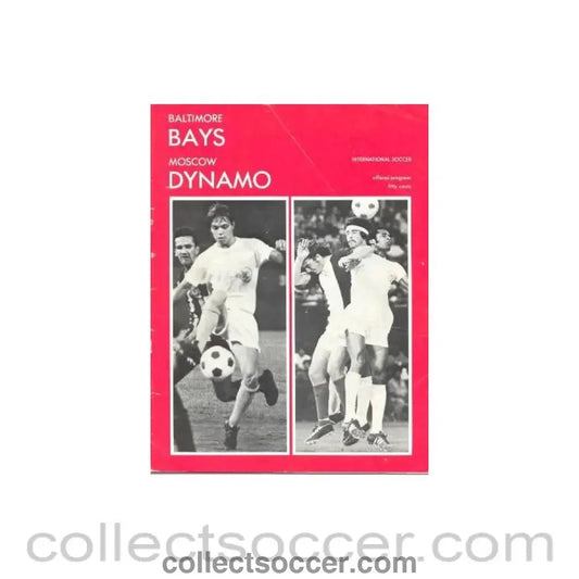 1972 Baltimore Bays v Moscow Dynamo official programme - Collect Soccer