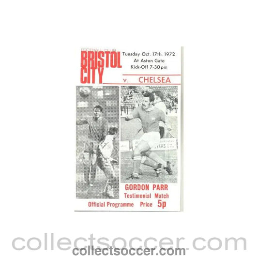 1972 - Bristol City vChelsea official programme 17/10/1972