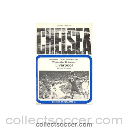 1972 - Chelsea v Liverpool official programme 23/08/1972 - Collect Soccer