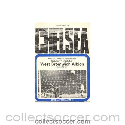 1972 - Chelsea v West Bromwich Albion official programme 14/10/1972 - Collect Soccer