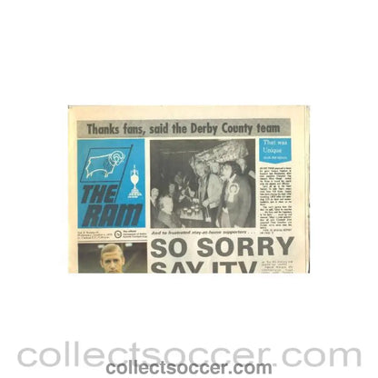 1972 - Derby County vChelsea Ram official newspaper of Derby County official programme 04/10/1972