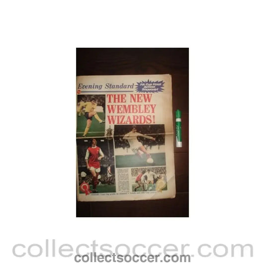 1972 - Evening Standard newspaper of 29/04/1972 covering the 1972 F.A. Cup Final in advance