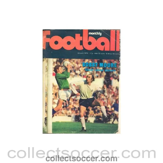 1972 - Football Monthly magazine of January 1972