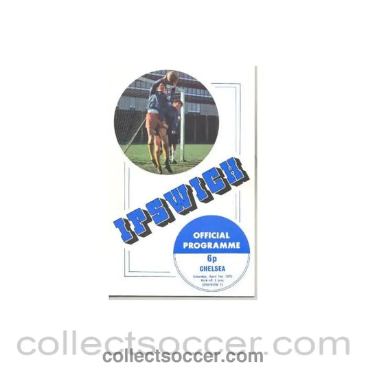 1972 - Ipswich vChelsea official programme 01/04/1972