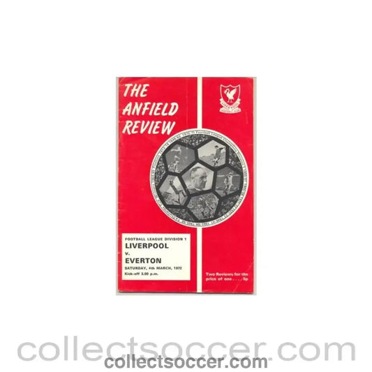 1972 - Liverpool v Everton official programme 04/03/1972 - Collect Soccer