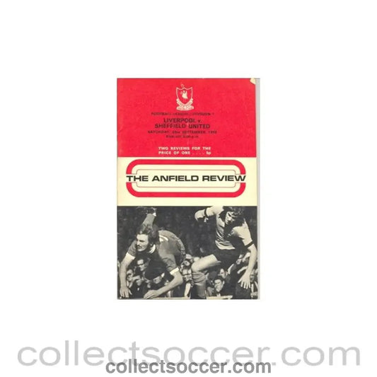 1972 - Liverpool v Sheffield United official programme 23/09/1972 - Collect Soccer