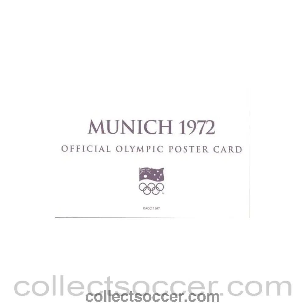 1972 - Munich 1972 Official Olympic Poster Card