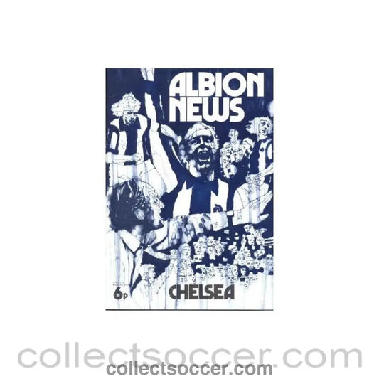 1972 - West Bromwich Albion vChelsea official programme 1972-1973