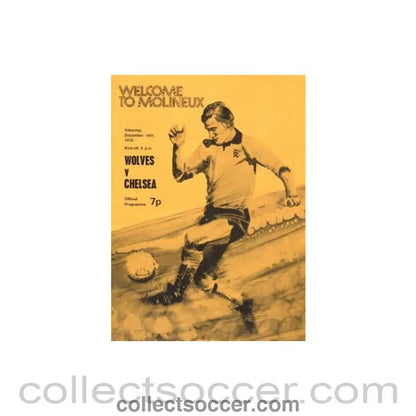 1972 - Wolverhampton Wanderers vChelsea official programme 16/12/1972 - Collect Soccer