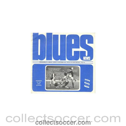1973 - Birmingham City vChelsea official programme 11/09/1973