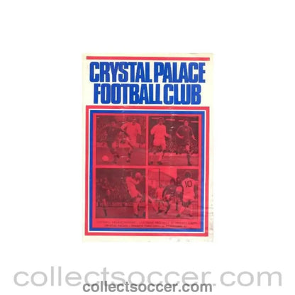 1973 - Crystal Palace v Swindon Town official programme 01/12/1973 - Collect Soccer