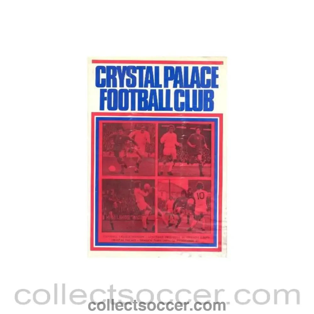1973 - Crystal Palace v Swindon Town official programme 01/12/1973 - Collect Soccer
