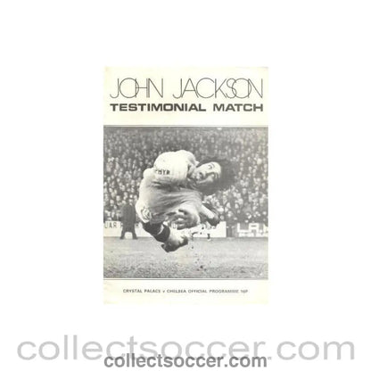 1973 - Crystal Palace vChelsea official programme 11/12/1973 John Jackson Testimonial Match - Collect Soccer