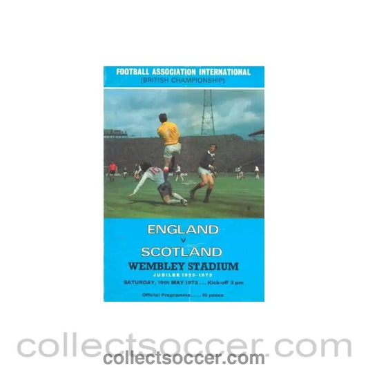 1973 England v Scotland official programme 19/05/1973 - Collect Soccer