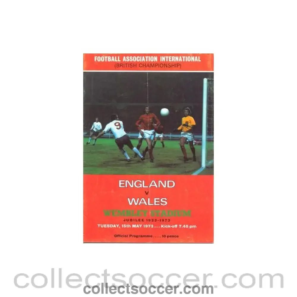 1973 England v Wales official programme 15/05/1973 - Collect Soccer