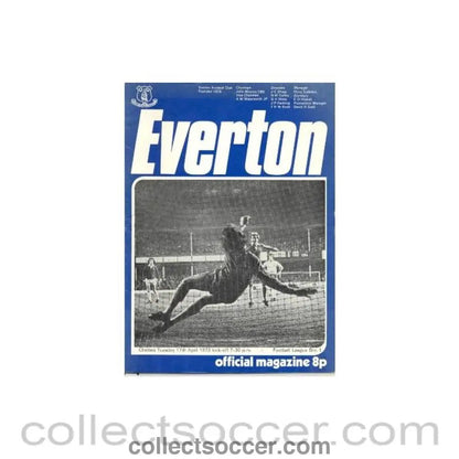 1973 - Everton v Chelsea official programme 17/04/1973 - Collect Soccer