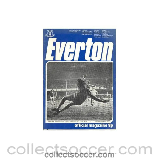 1973 - Everton v Chelsea official programme 17/04/1973