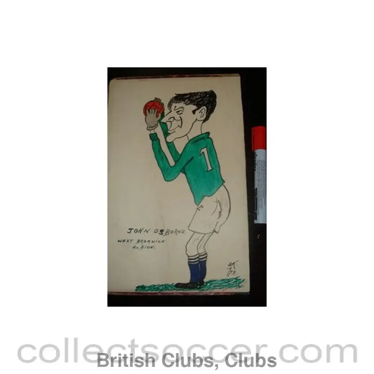 1973 - John Osborne - West Bromwich Albion - Caricature 1973