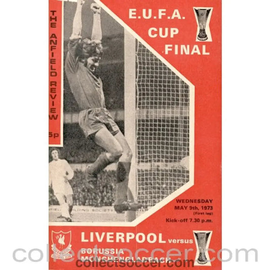 1973 Liverpool v Borussia Monchengladbach UEFA Cup Final Programme - Collect Soccer