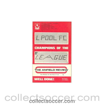 1973 - Liverpool v Leicester City official programme 28/04/1973 - Collect Soccer