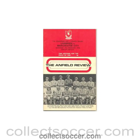 1973 - Liverpool v Manchester United official programme 03/02/1973 - Collect Soccer