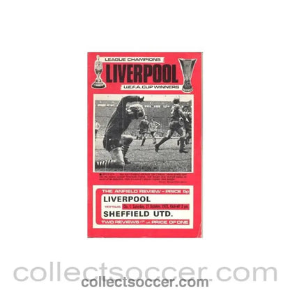 1973 - Liverpool v Sheffield United official programme 27/10/1973 - Collect Soccer