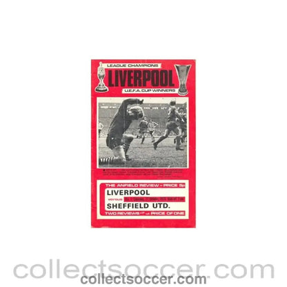 1973 - Liverpool v Sheffield United official programme 27/10/1973 - Collect Soccer