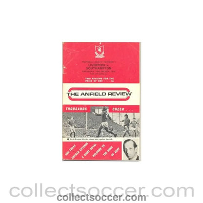 1973 - Liverpool v Southampton official programme 10/03/1973 - Collect Soccer