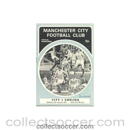 1973 - Manchester City vChelsea official programme 06/01/1973 - Collect Soccer