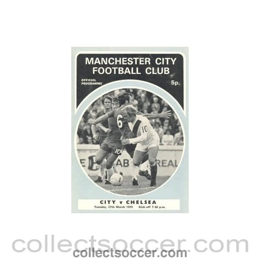 1973 - Manchester City vChelsea official programme 27/03/1973