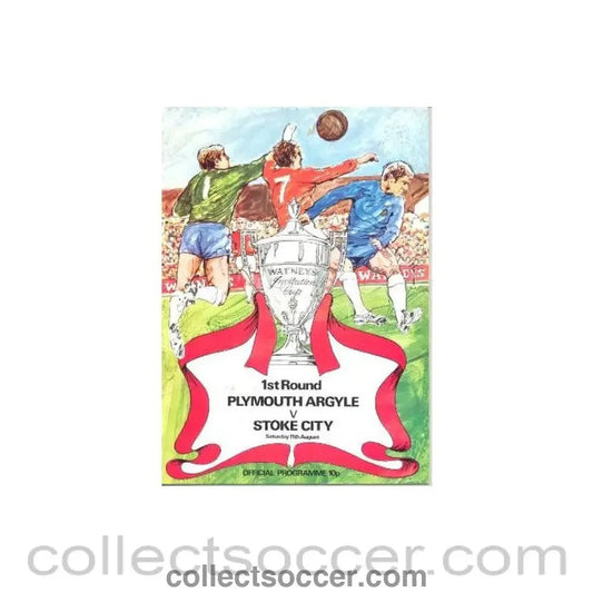 1973 - Plymouth Argyle v Stoke City official programme 11/08/1973 Watney Cup - Collect Soccer